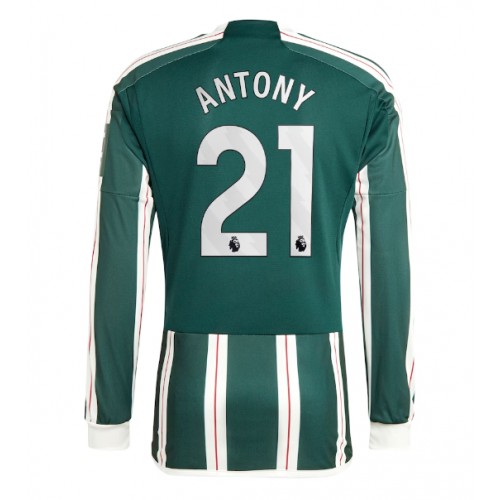 Pánský Fotbalový dres Manchester United Antony #21 2023-24 Venkovní Dlouhý Rukáv